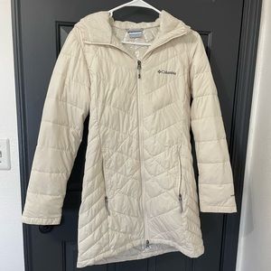 Off White Columbia Long Winter Puffer Coat
